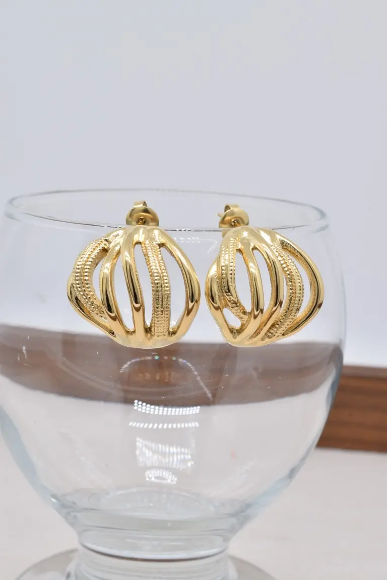 Boucles d'oreilles en acier inoxyable - BO100554OR