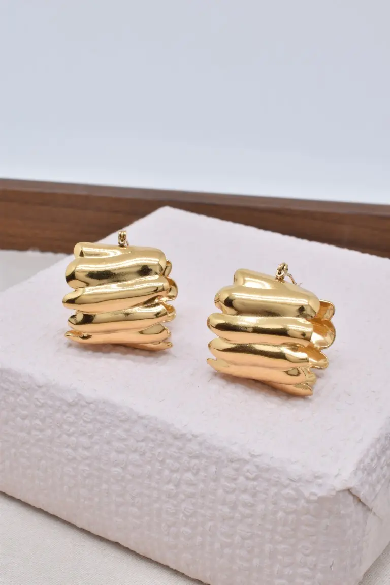 Boucles d'oreilles créole en acier inoxyable - BO100561