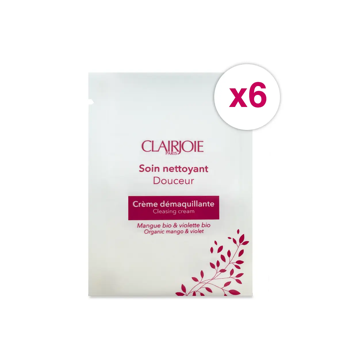 Lot de 6 crèmes démaquillantes douceur 10ml