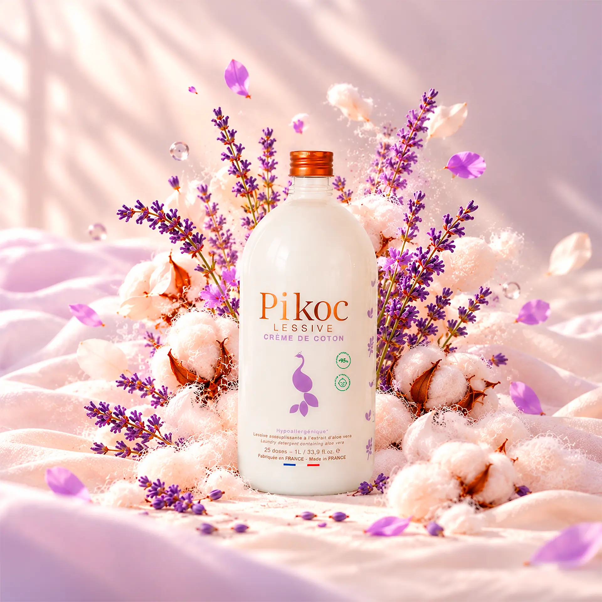 Précommande Lessive Crème de Coton 1L - hypoallergénique Bébé