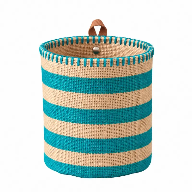 Mini rayé turquoise