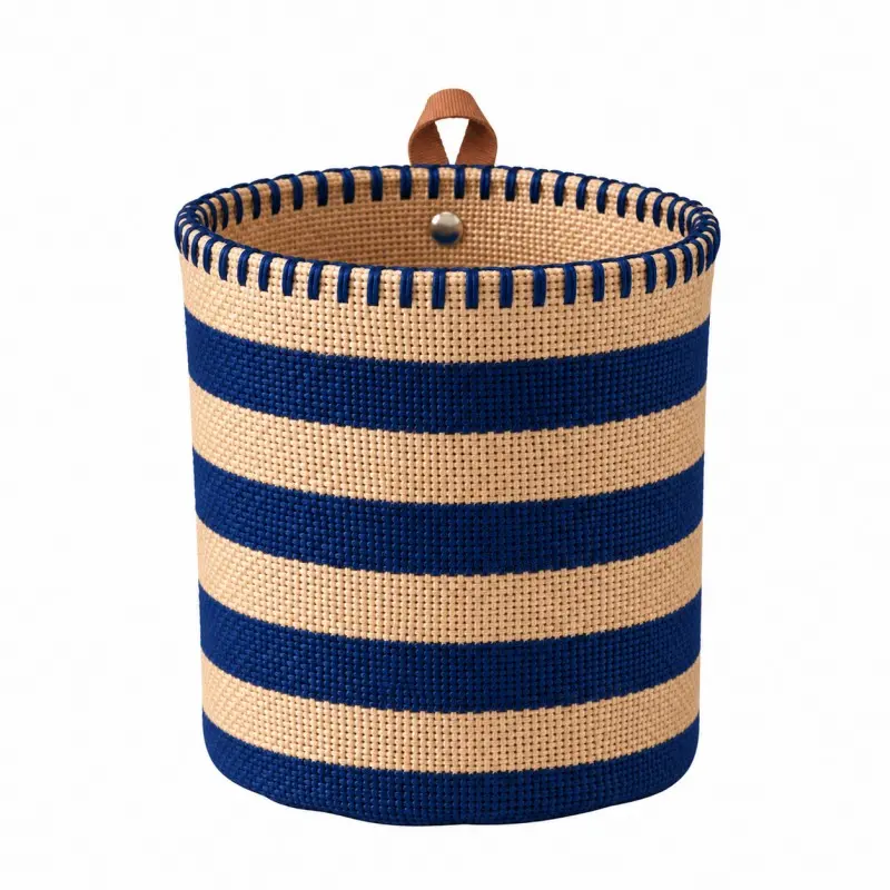 Mini rayé bleu marine
