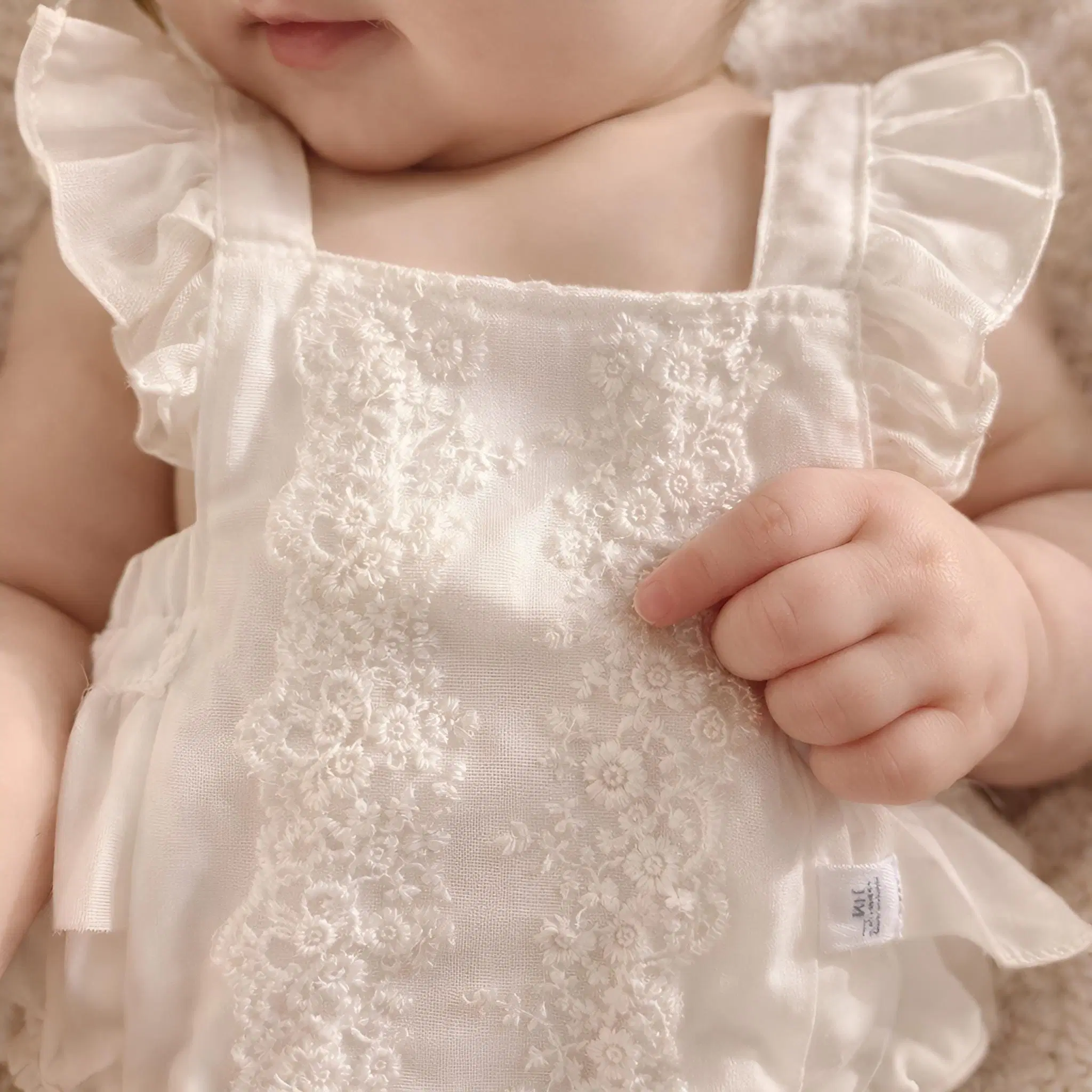 Baby Girl Cotton Romper, Lace Collar, Floral Outfit, Summer Toddler Clothes