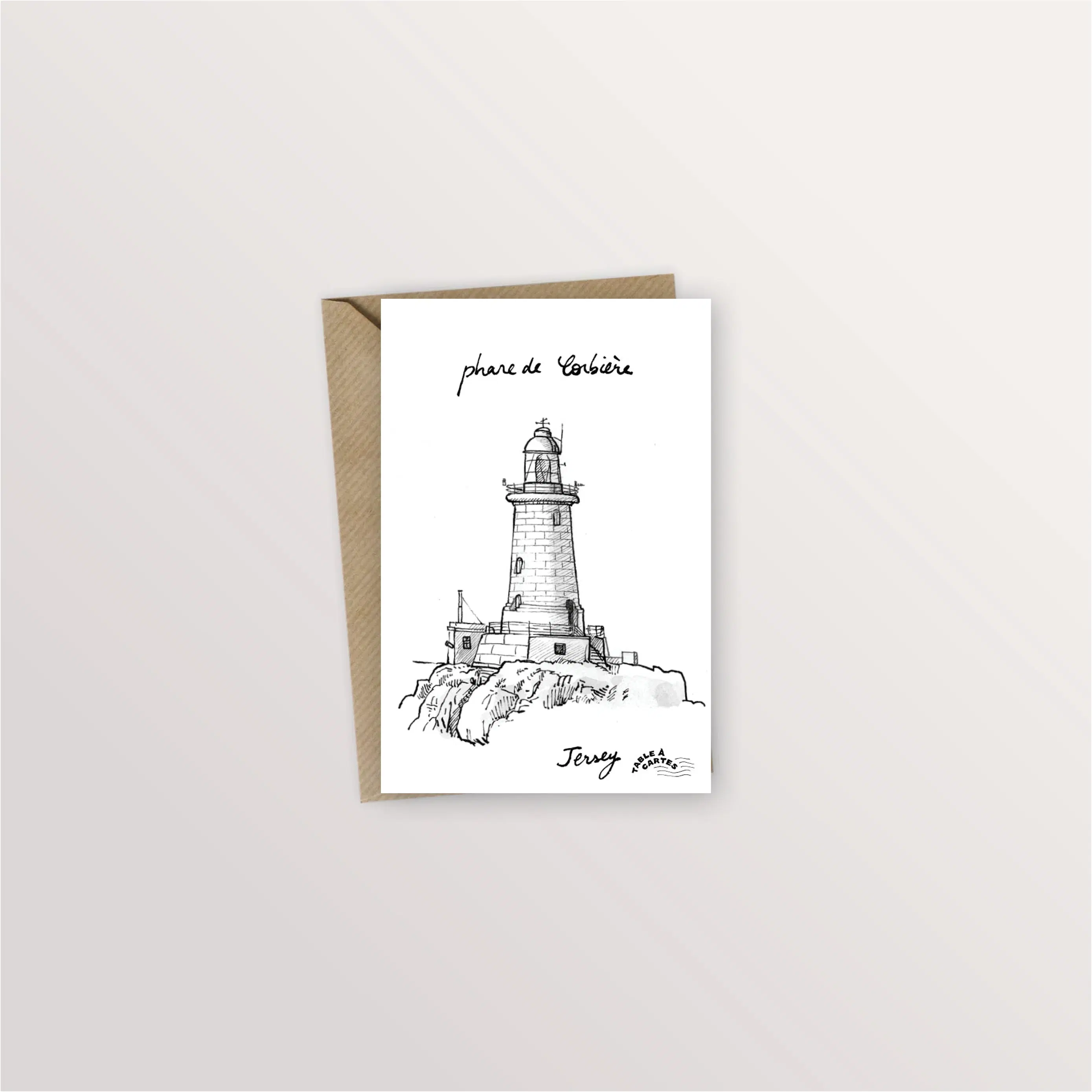 Carte postale Anglo-Normandes - Le phare de Corbière