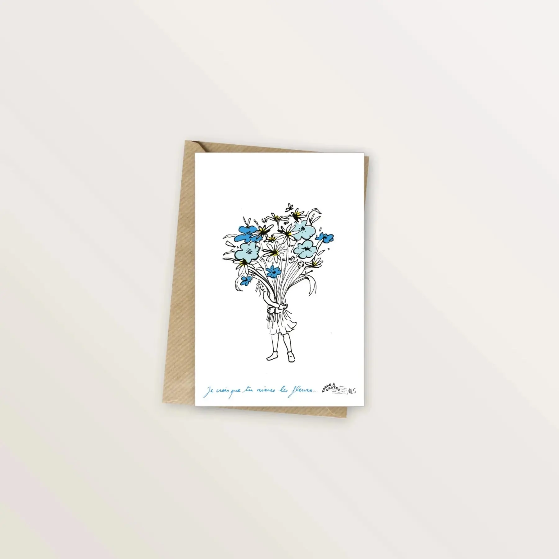 Carte postale - Amour des fleurs