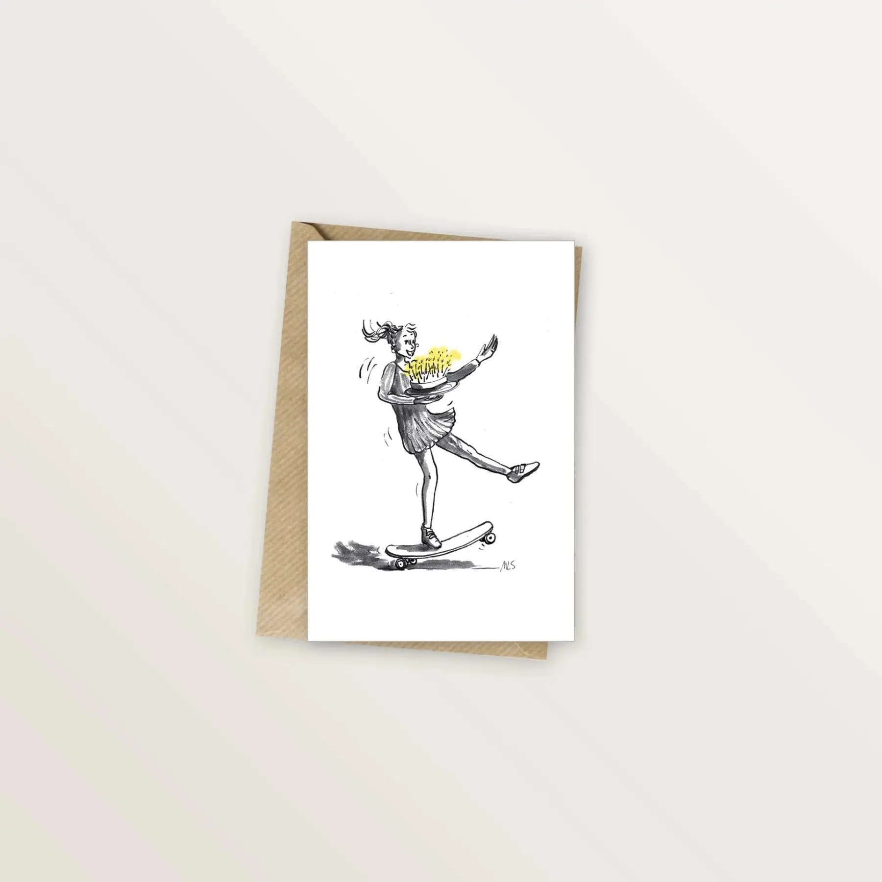 Carte d'anniversaire - Skate