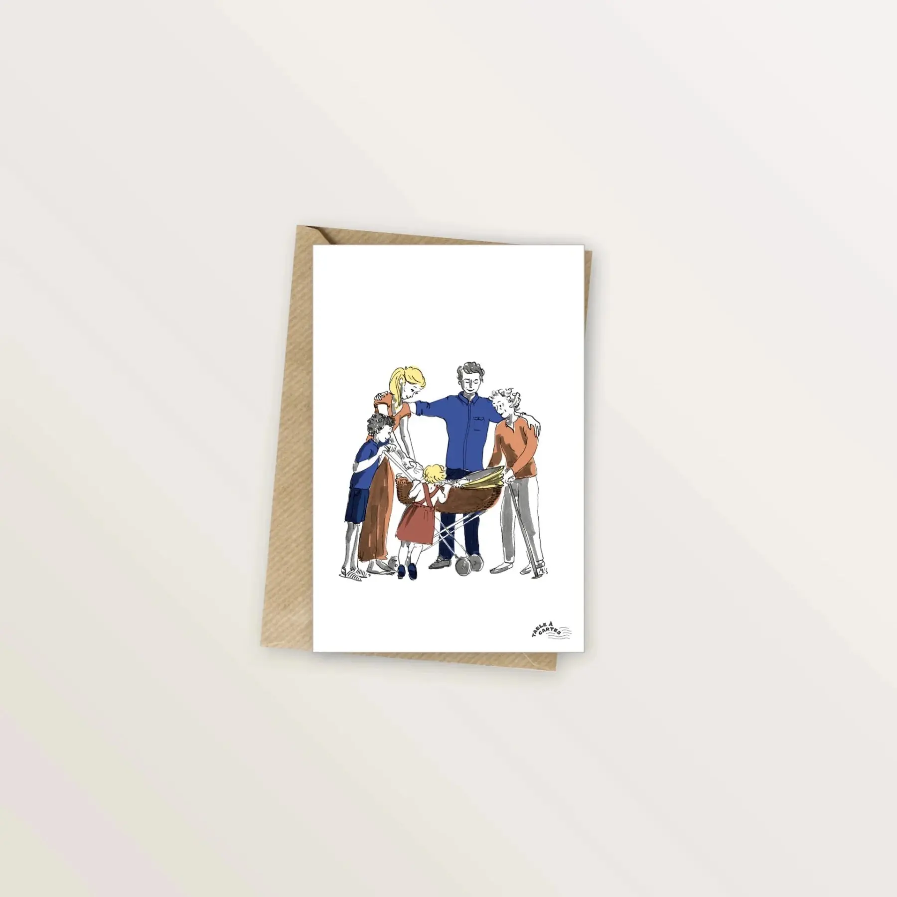 Carte postale - Naissance