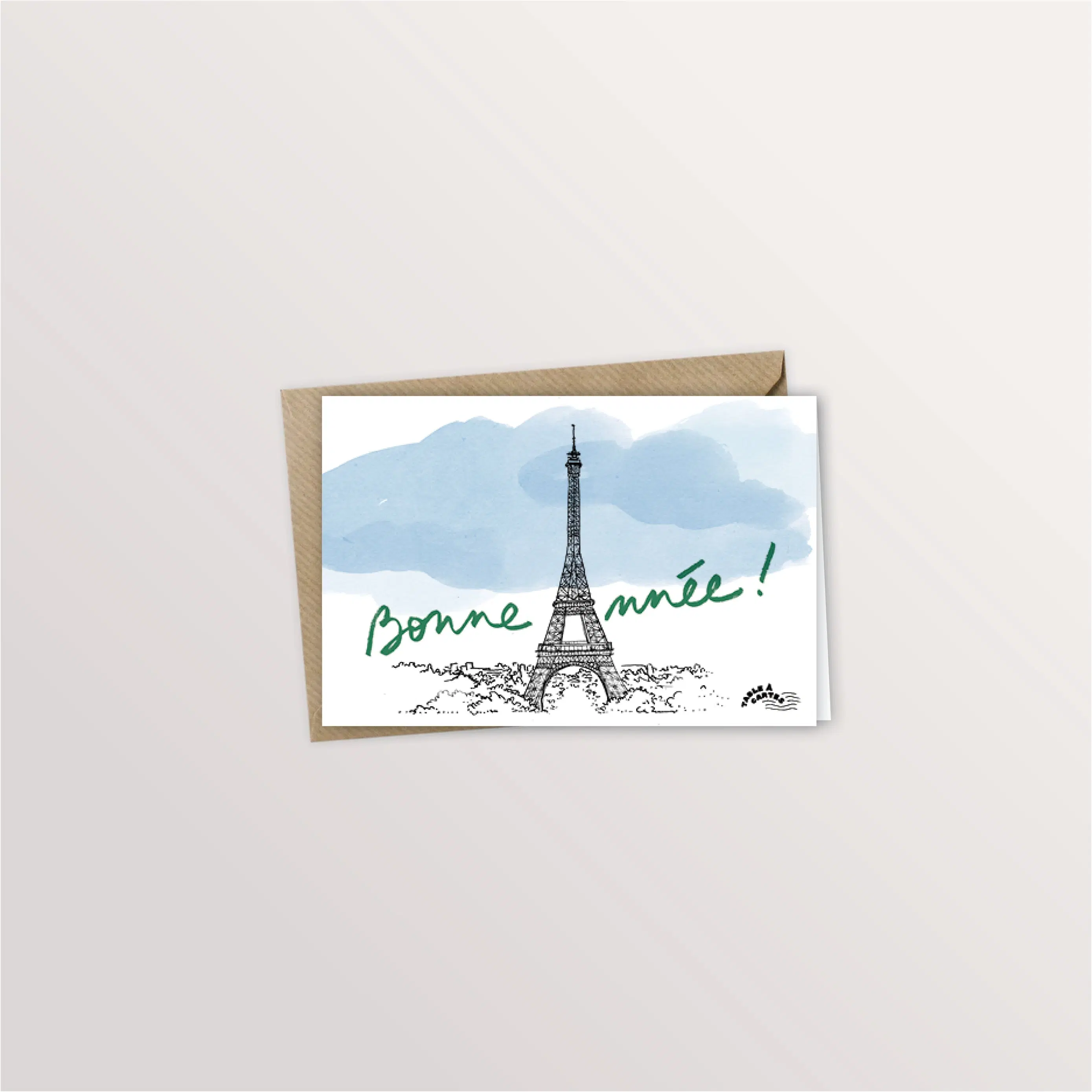Carte de voeux - Bonne année à Paris