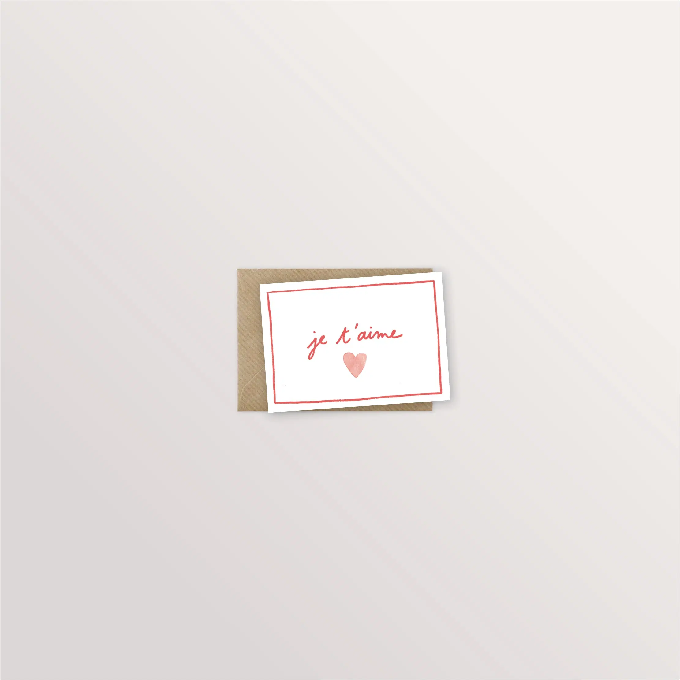 Mini-carte - Je t'aime