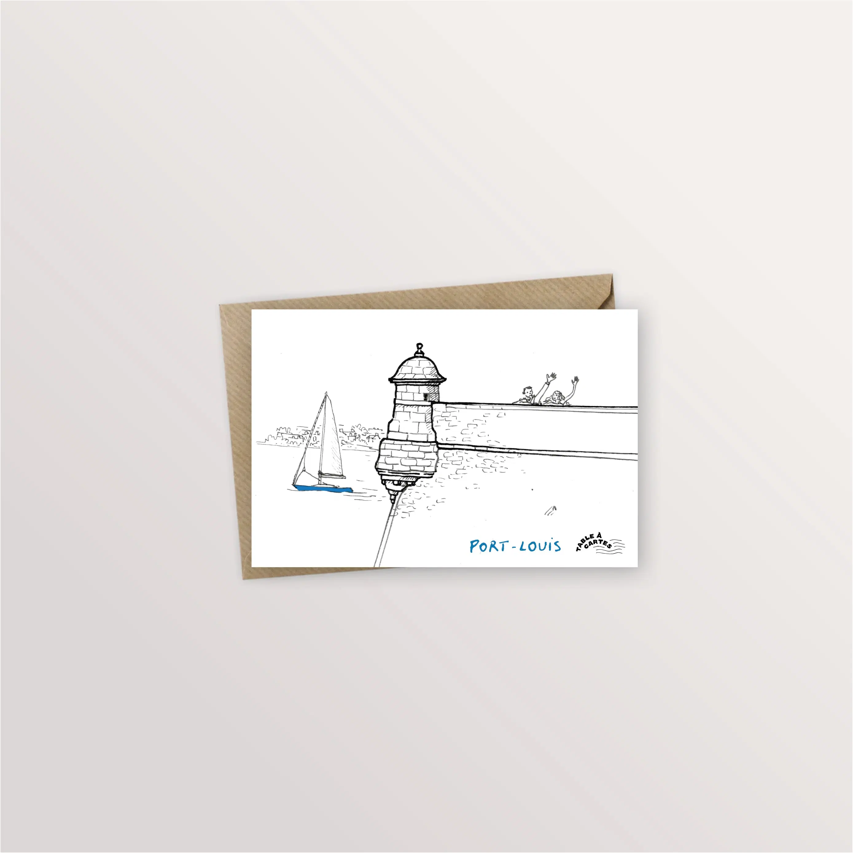 Carte postale - L'échauguette de Port-Louis