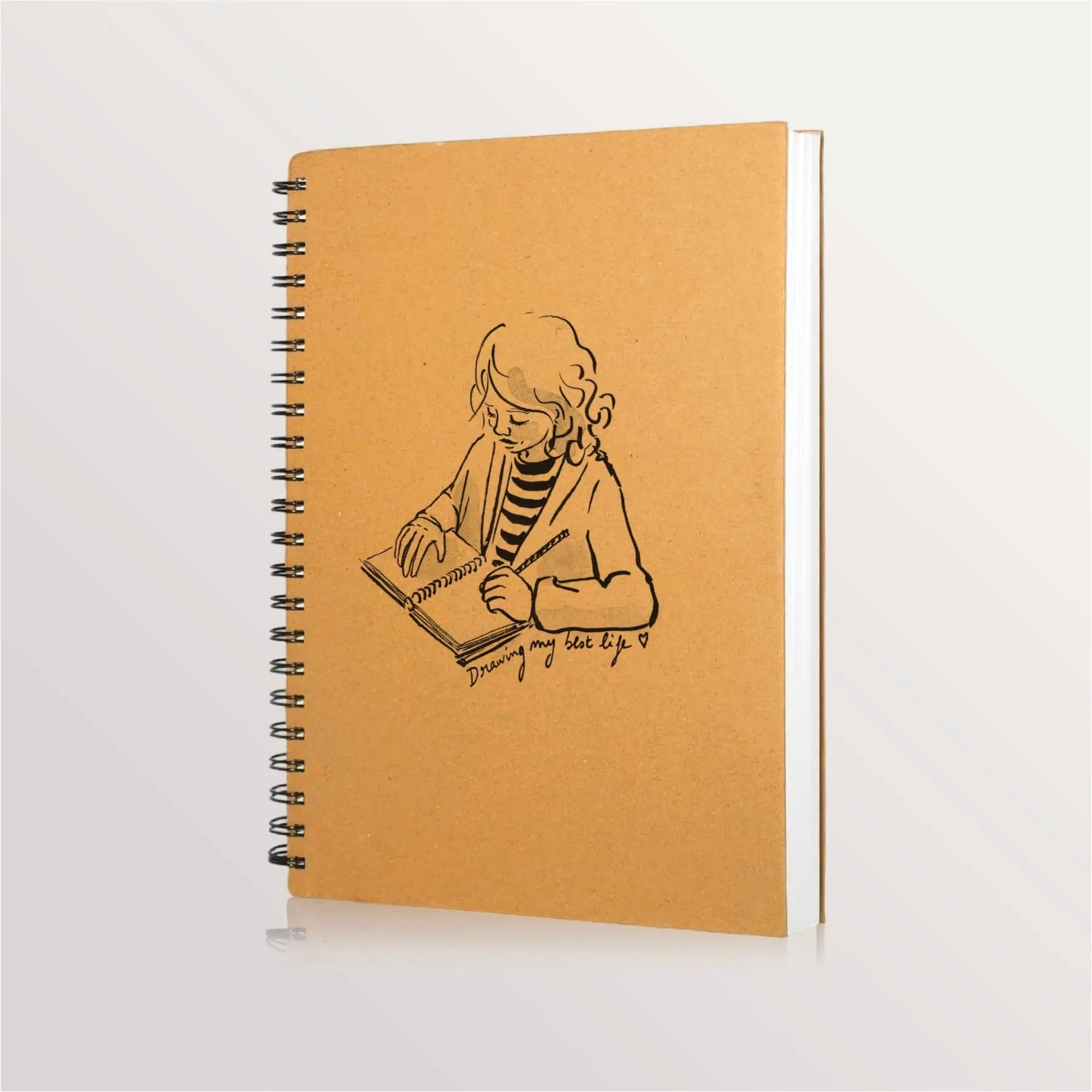 Carnet à dessin avec spirale