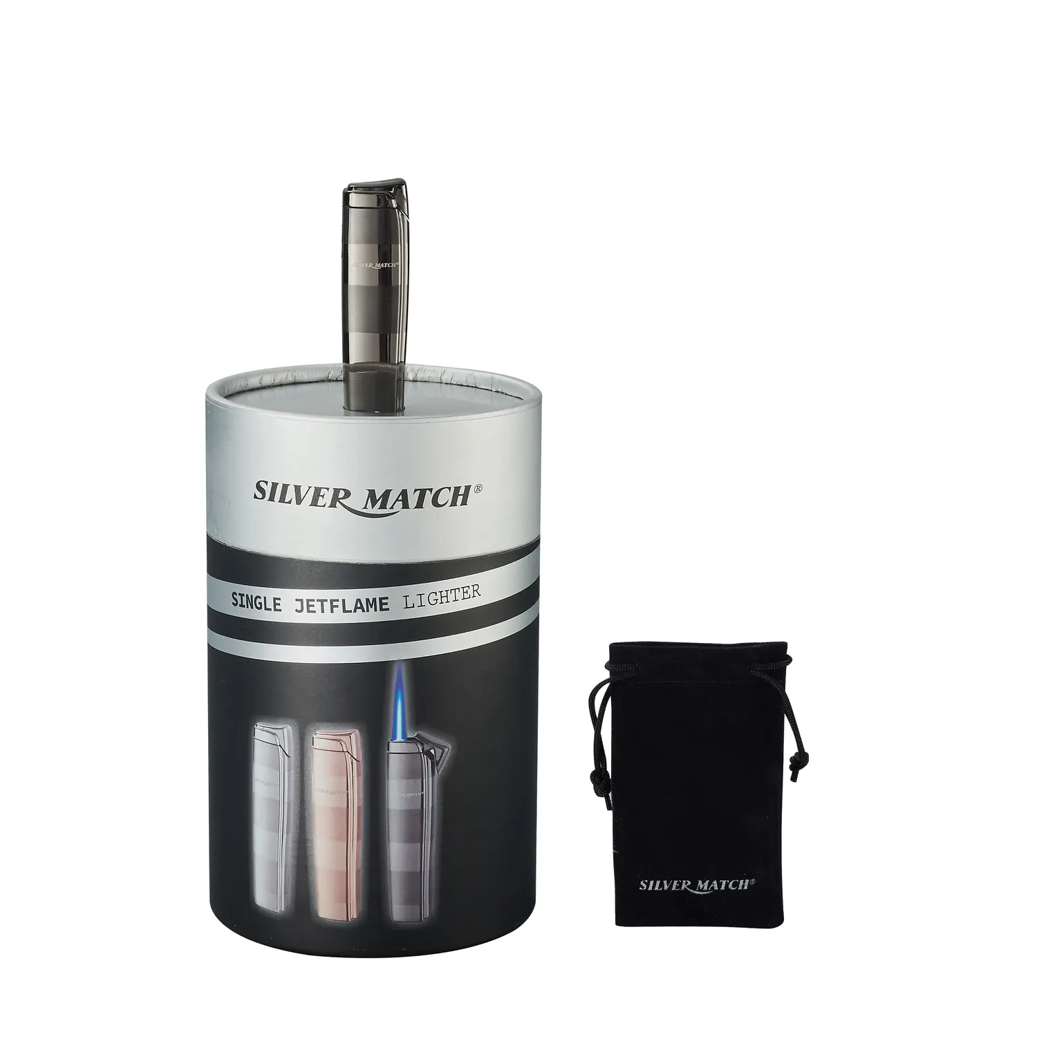 Merida Jet Flame Lighter - Silver Match