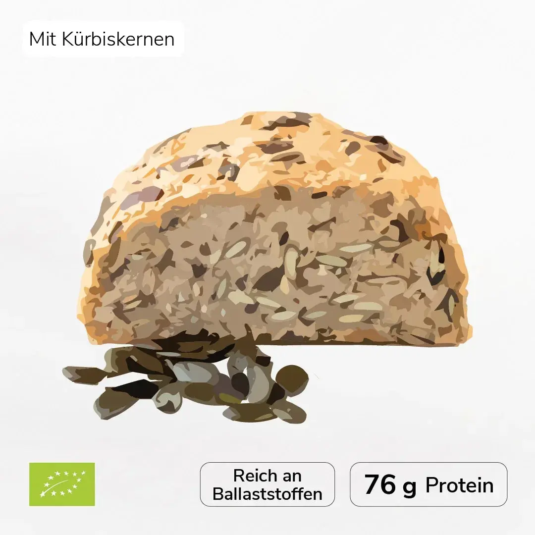 PAN SUPREMO Mezcla de pan orgánico con semillas de calabaza (sin gluten)
