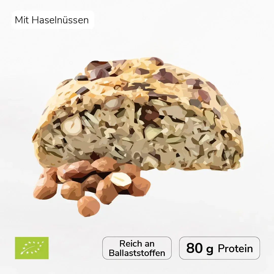 PAN SUPREMO Mezcla de pan orgánico con avellanas (sin gluten)
