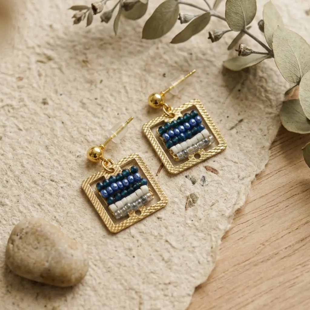 Handwoven Beaded Earrings