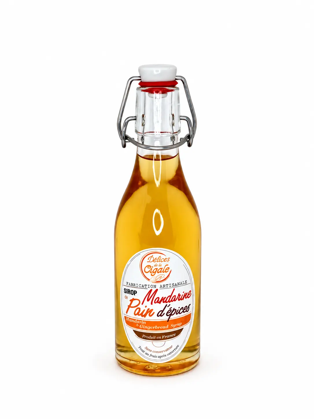Sirop Artisanal Mandarine Pain d'épice 25 cl