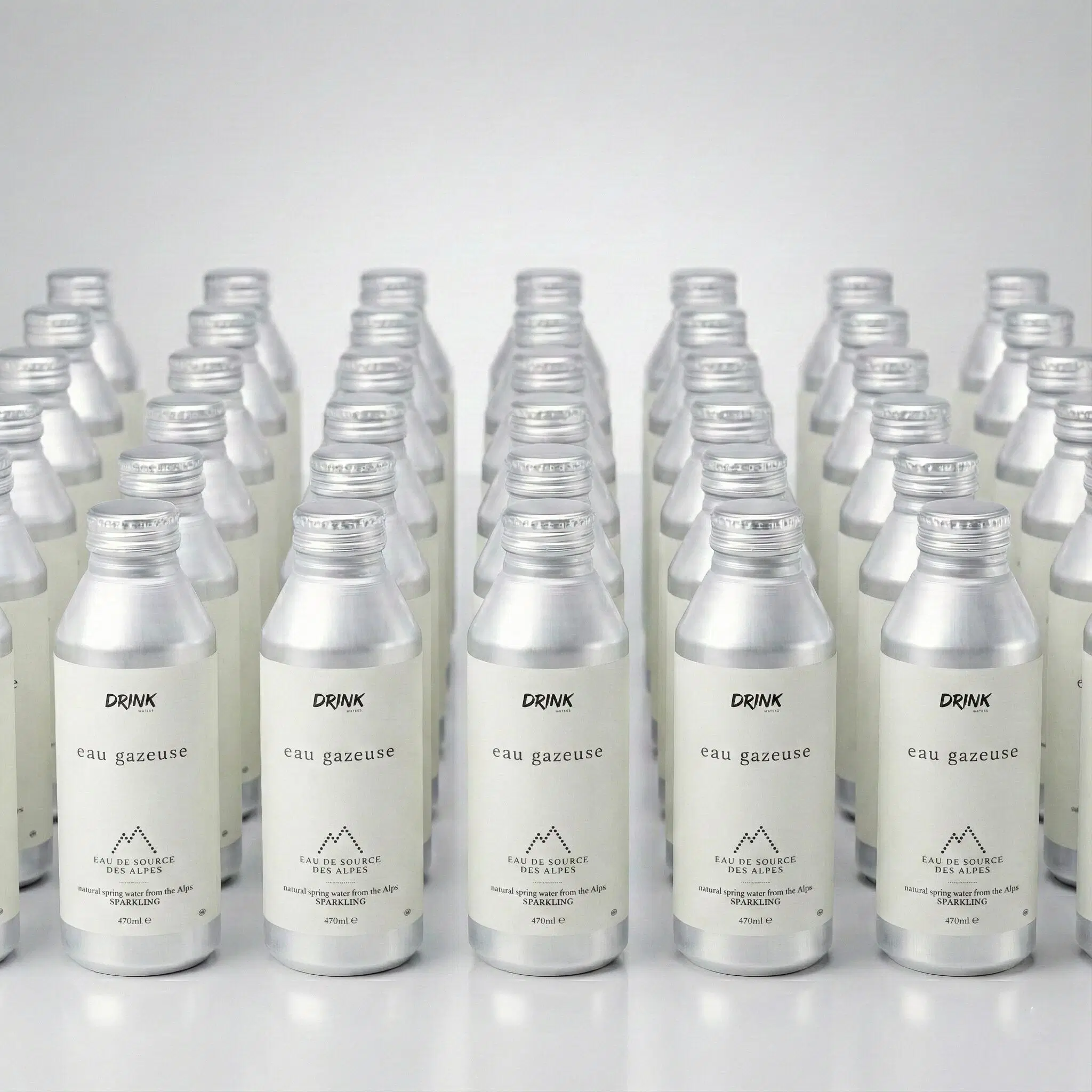 Pack CHR Volume 120 Bouteilles - Eau Gazeuse Premium des Alpes - Aluminium 470ml