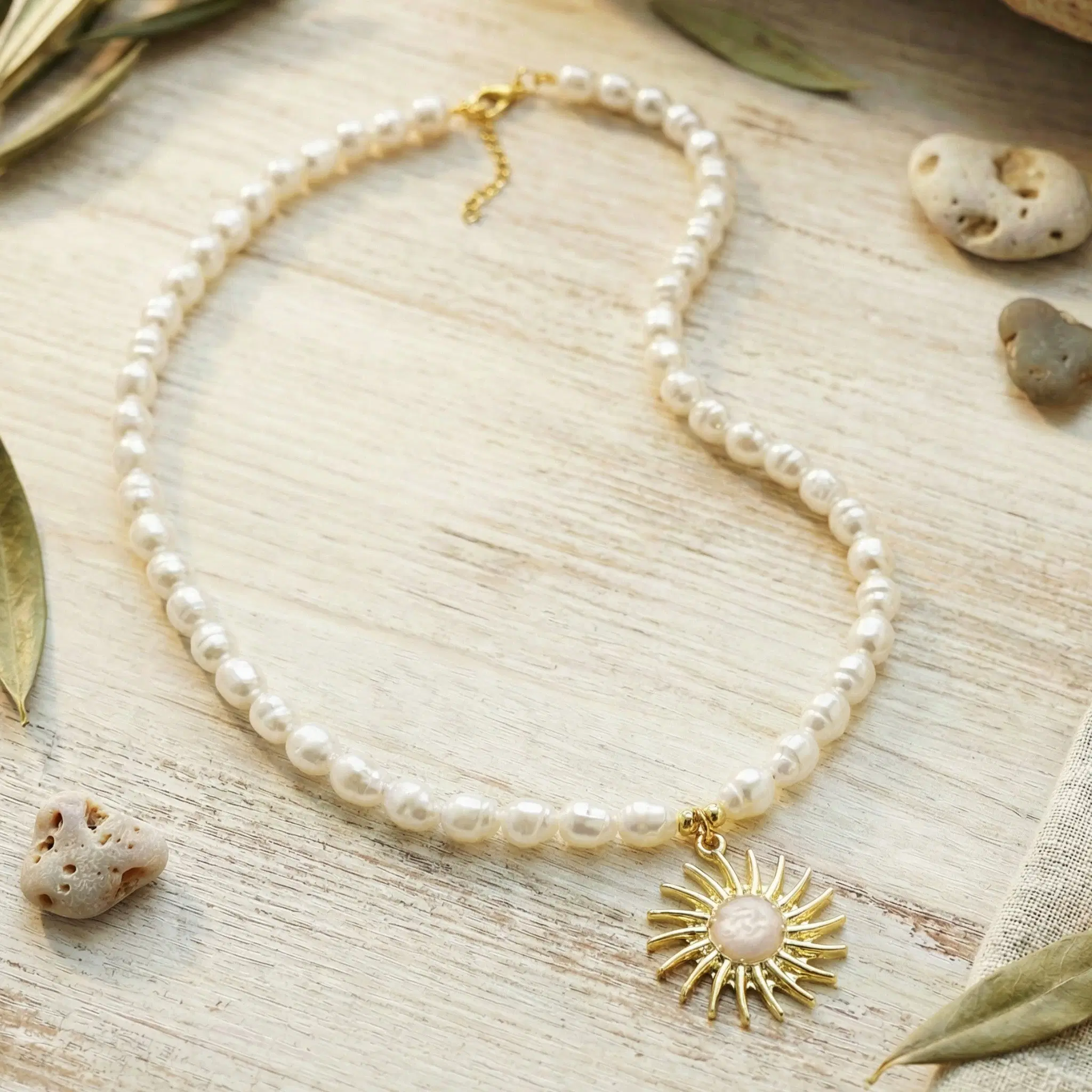 Pearl Solar Necklace