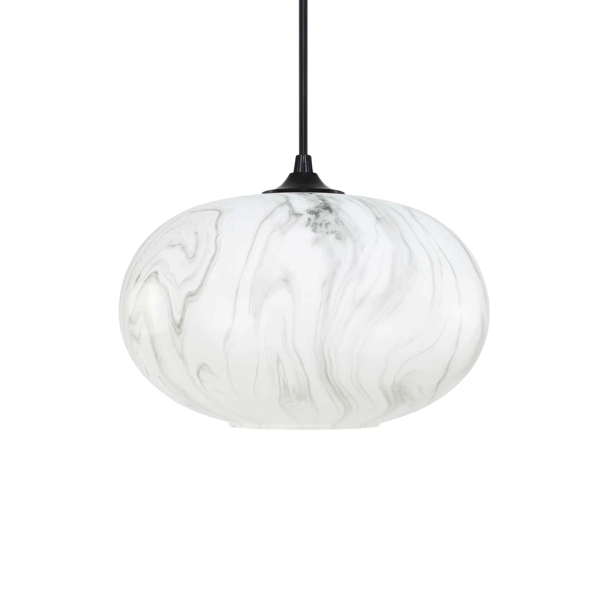 Suspension en verre imitation marbre Carrao