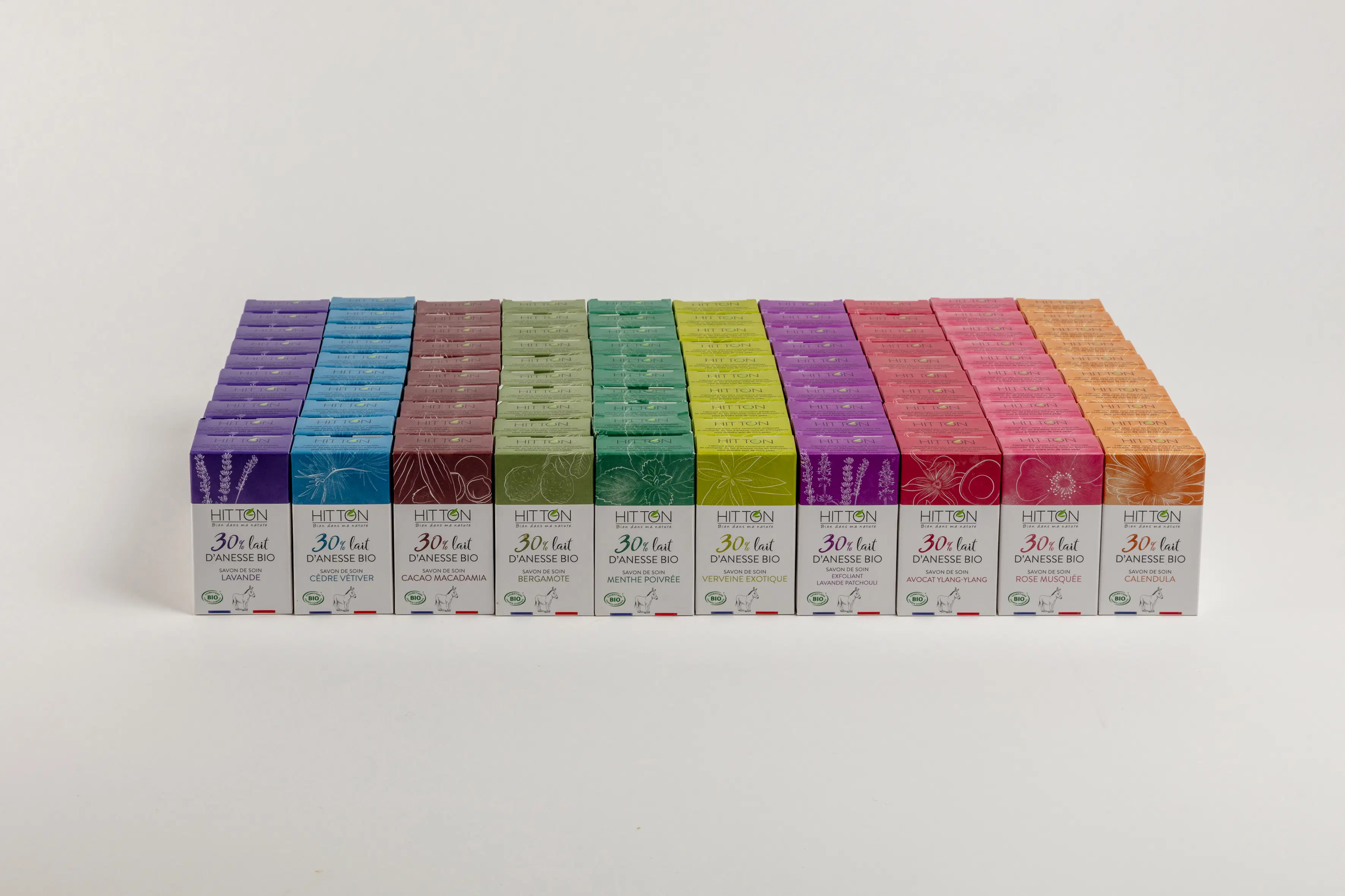 Savon - 30 % lait d'ânesse bio, pack de 100
