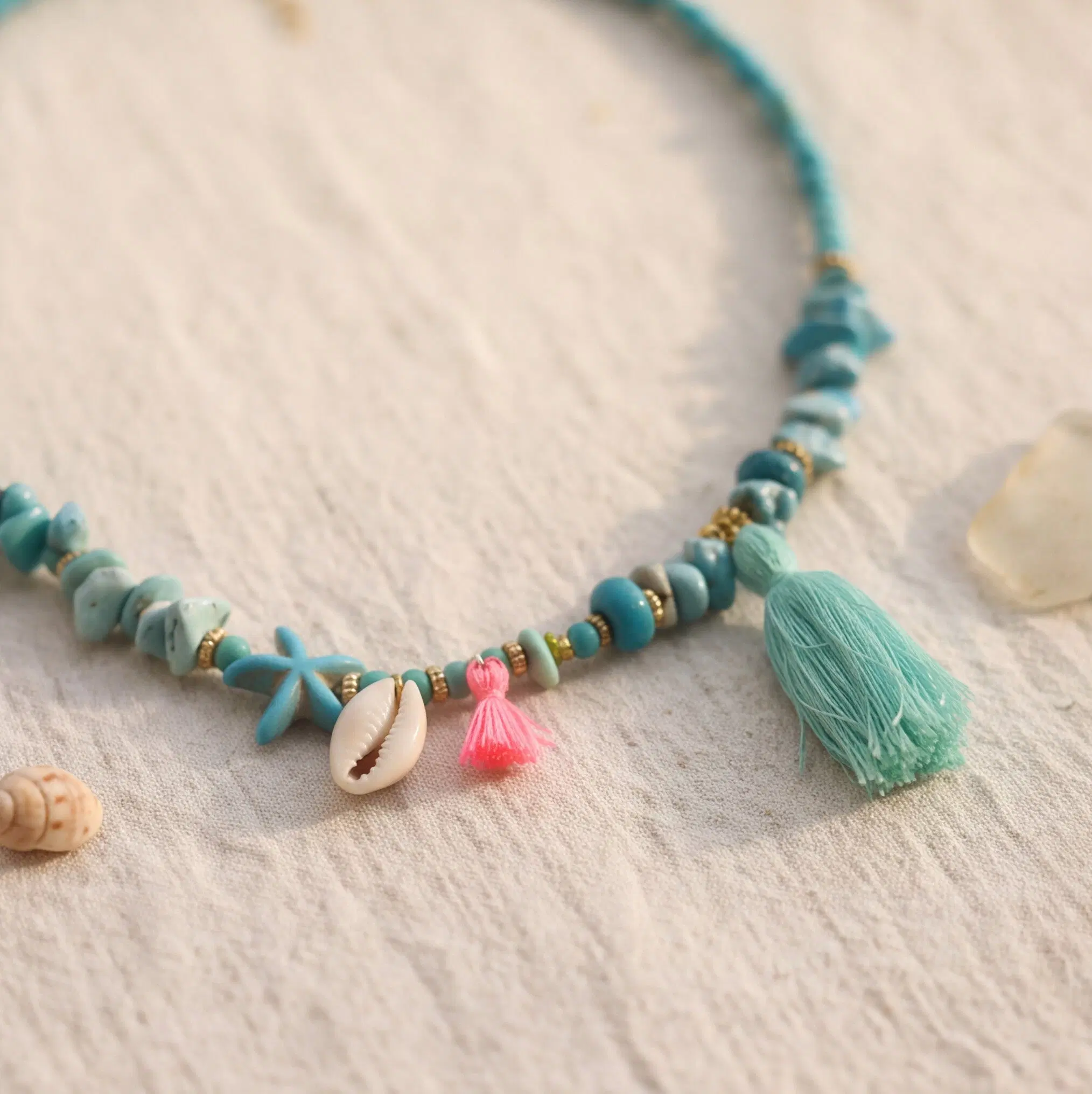 Boho Turquoise Beach Necklace