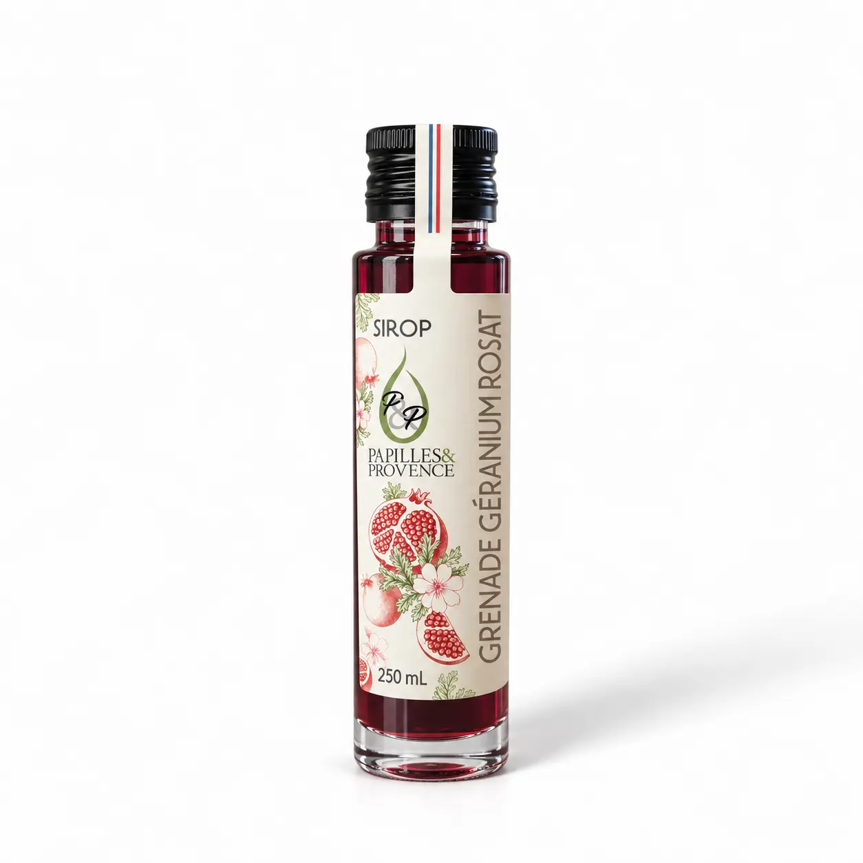 Sirop Artisanal Grenade - Géranium Rosat 250mL