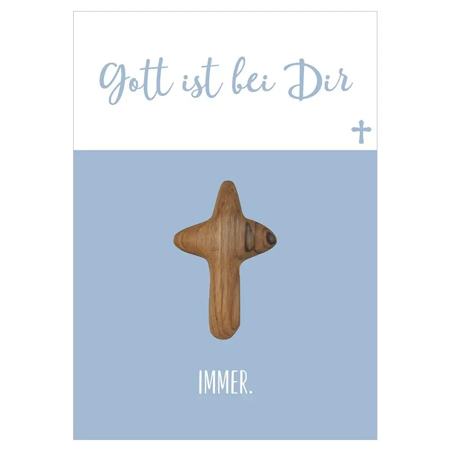 Kreuz hand flatterer made of olive wood