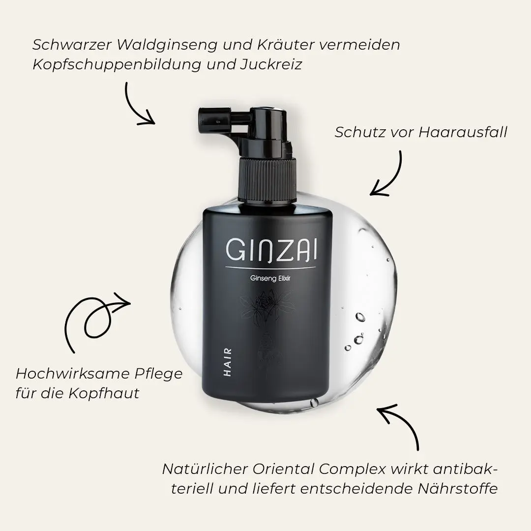 Haarpflege-Elixir mit koreanischem Premium Ginseng (Waldginseng) - 100 ml