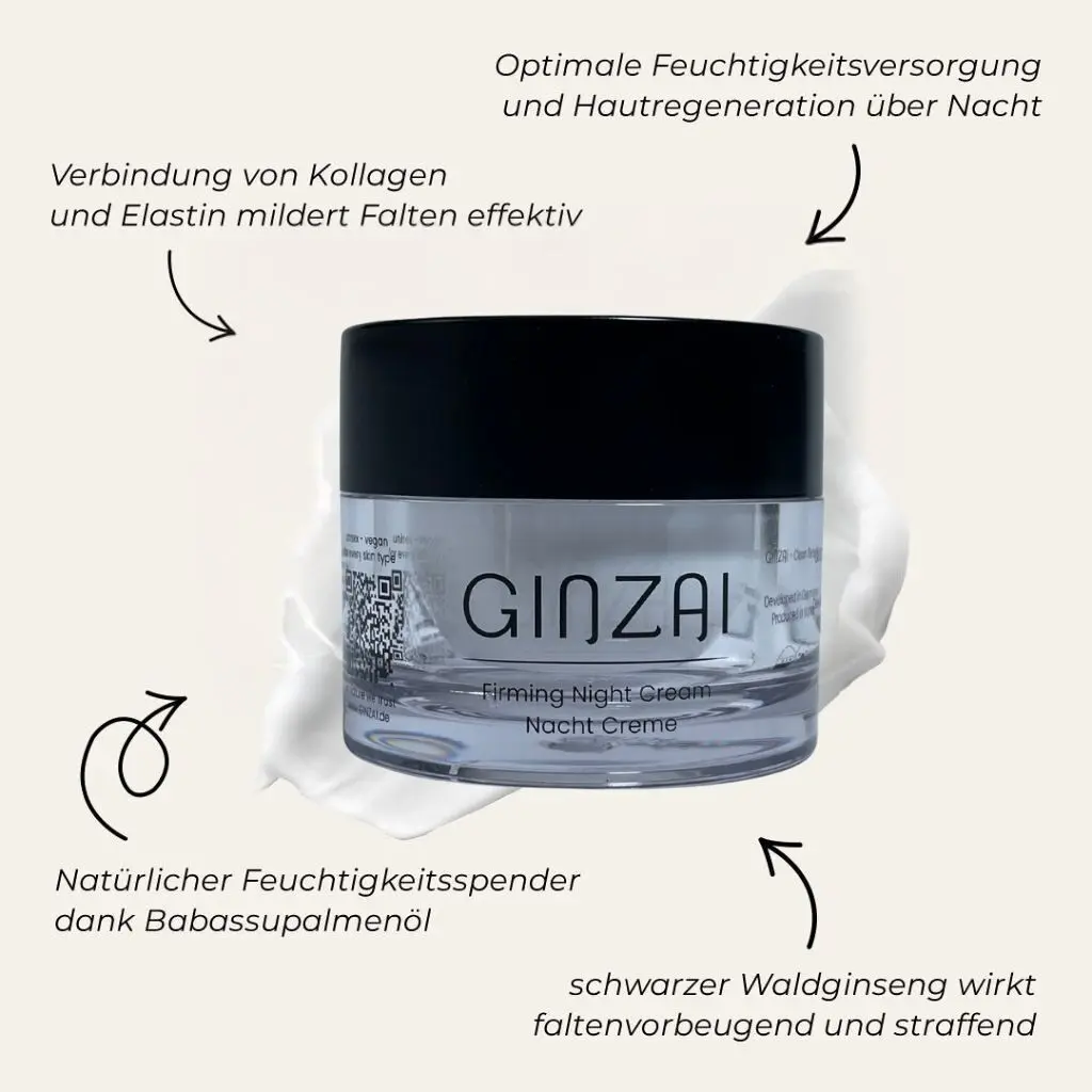 Straffende Nachtcreme mit koreanischem Premium Ginseng (Waldginseng) - 50 ml