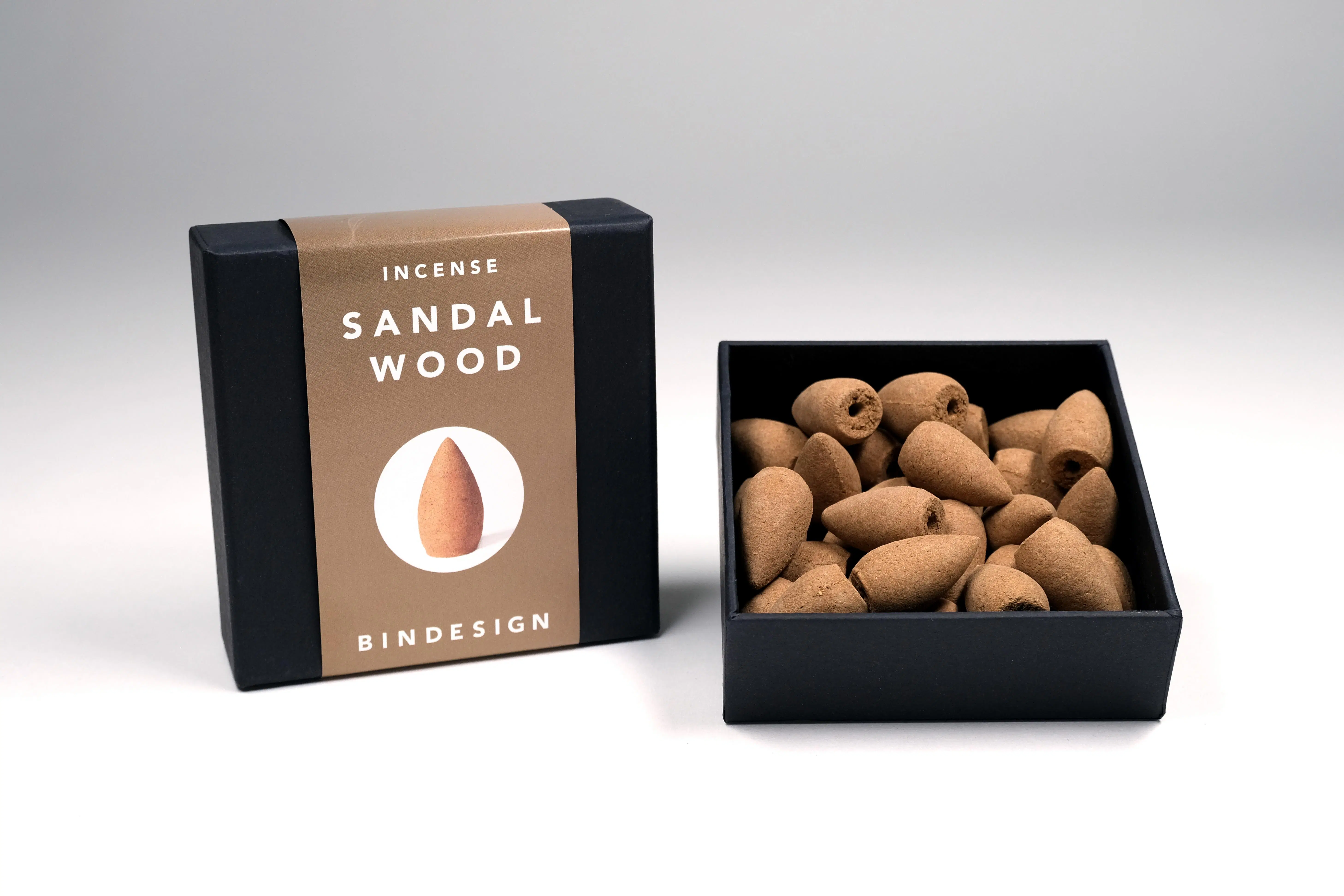 Weihnachtsgeschenk - Sandelholz - Rückfluss-Räucherkegel