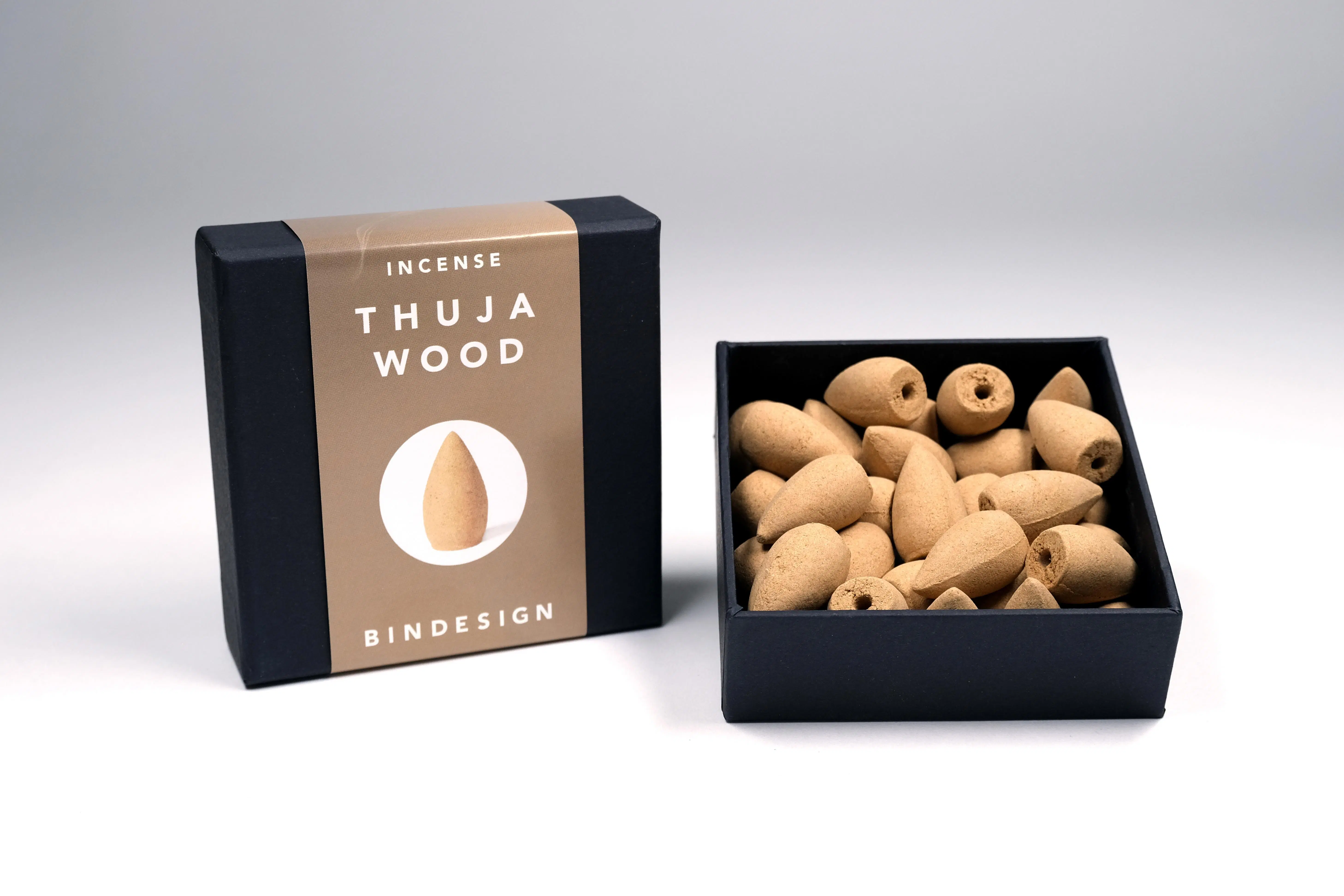 Weihnachtsgeschenk – Thujaholz – Rückfluss-Räucherkegel