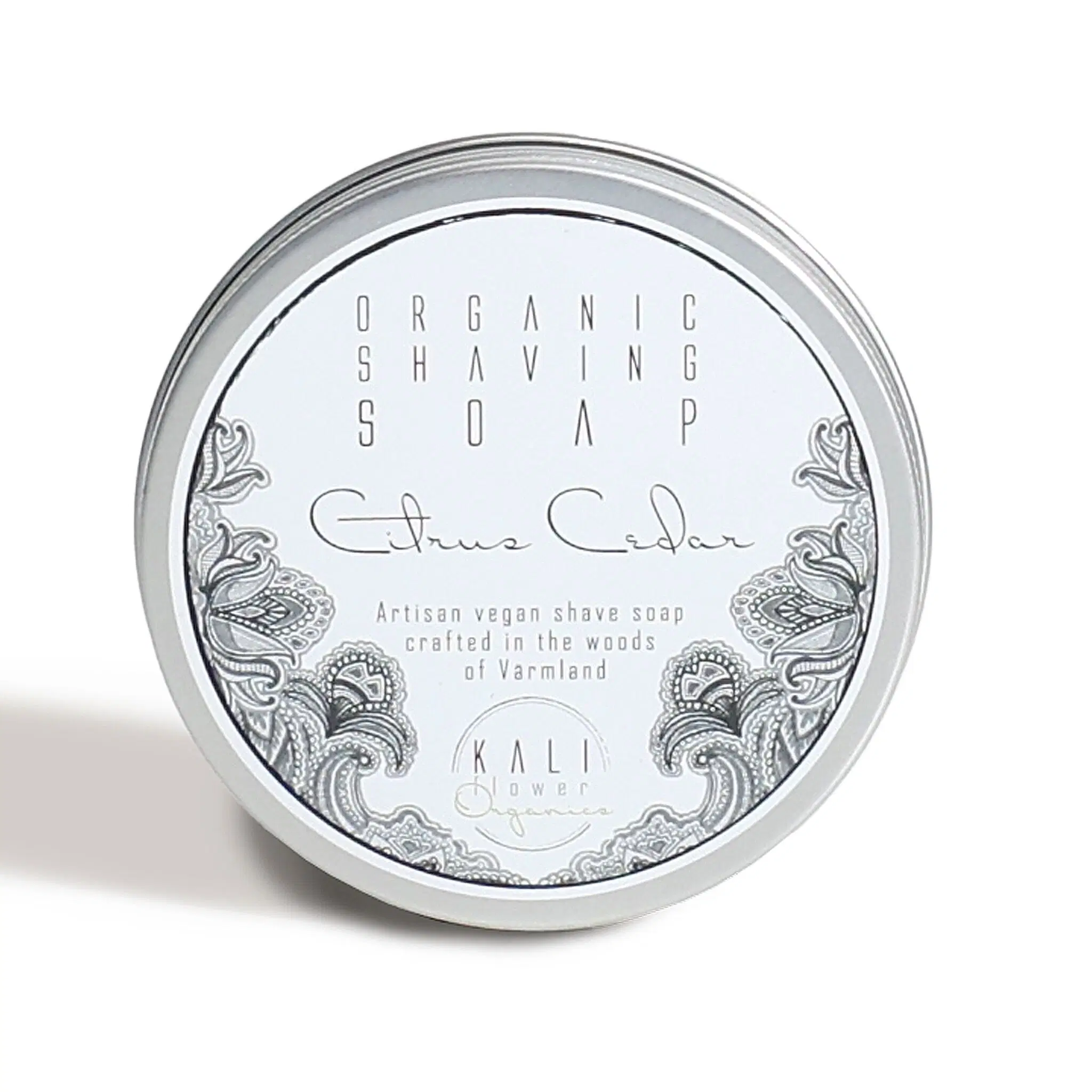 Vegan artisan Shaving Soap - citrus and cedarwood
