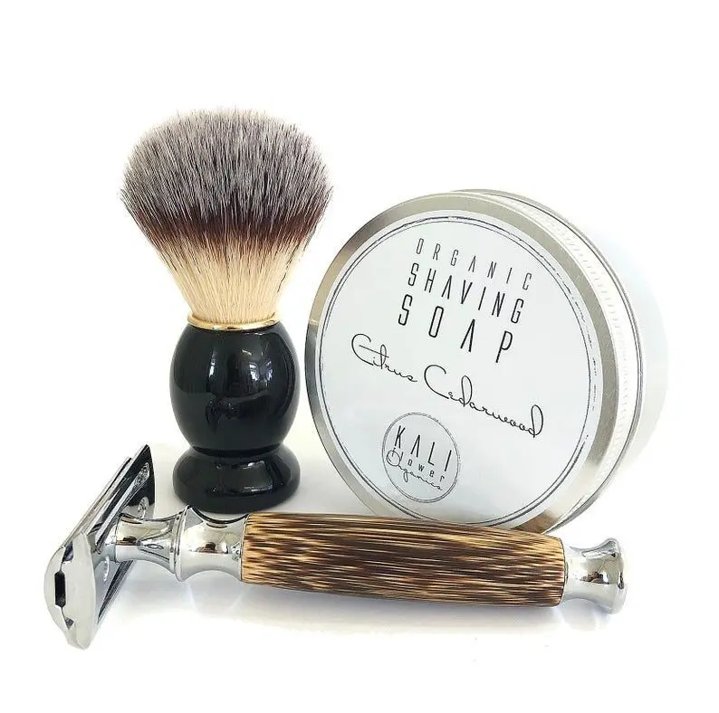 Vegan Shaving Brush - Birch Handle