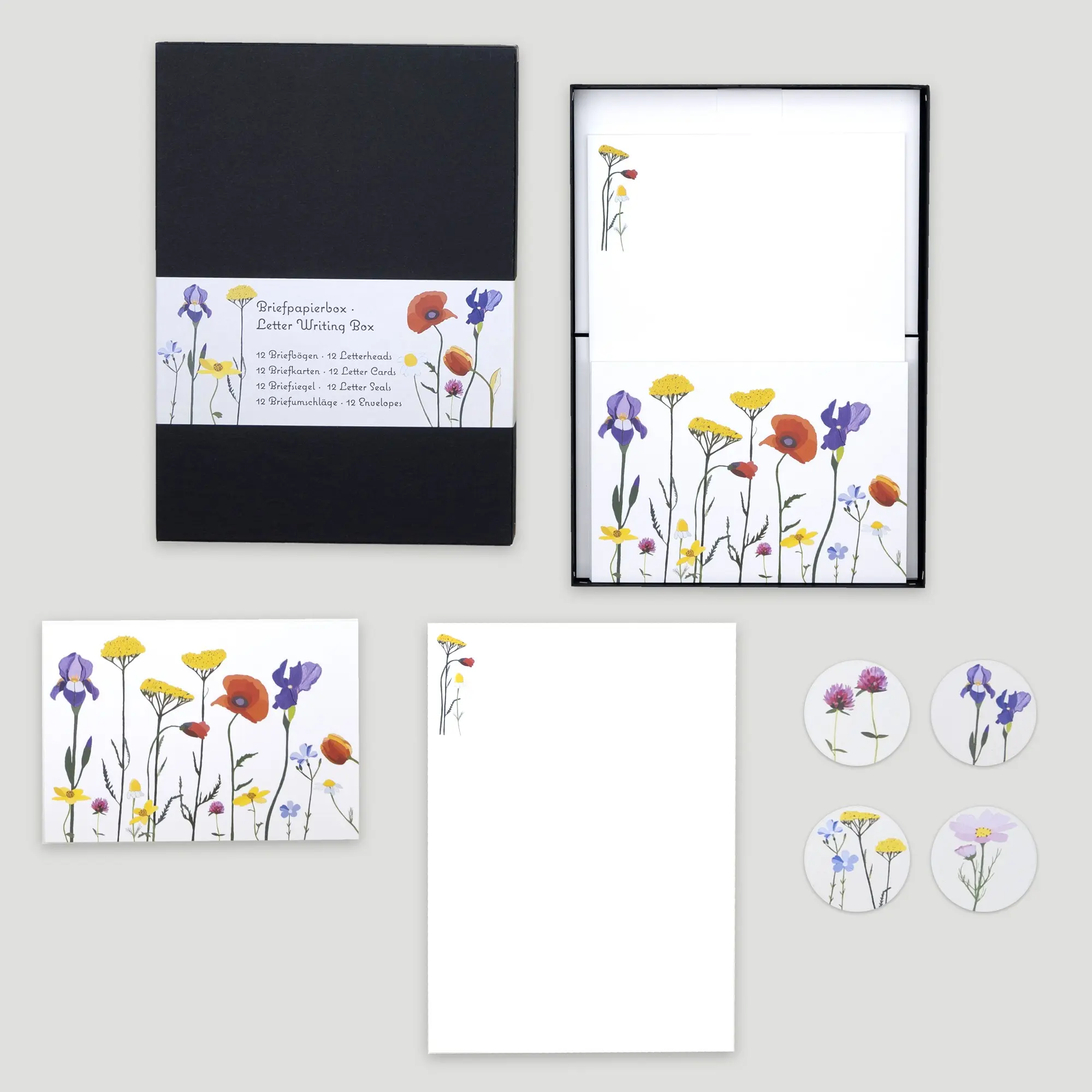 Boîte à papeterie A5 »Fleurs sauvages«