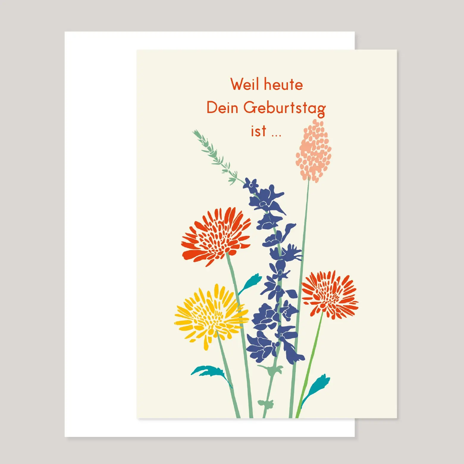 Carte d'anniversaire "Parce qu'aujourd'hui c'est ton anniversaire!"