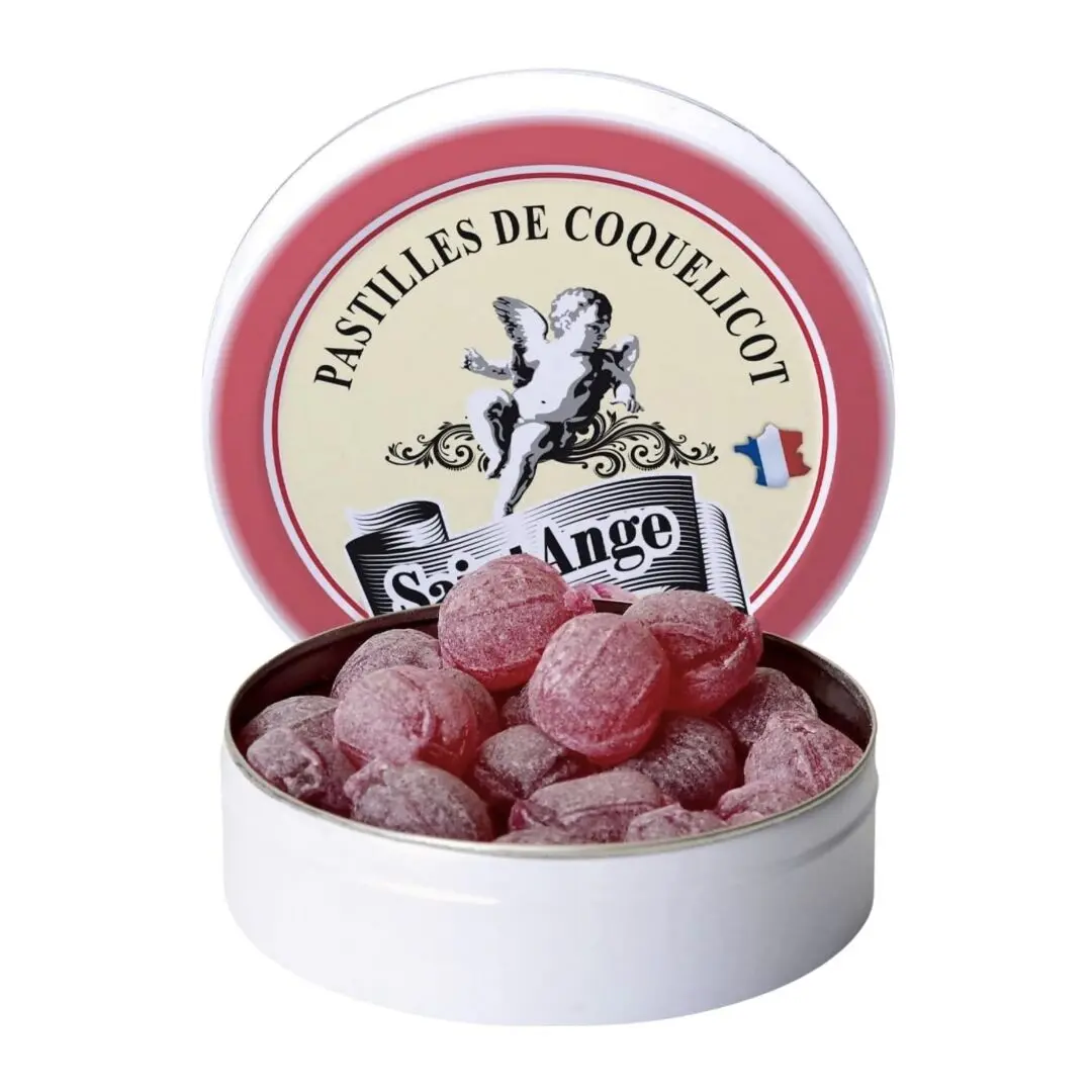 Saint Ange | Bonbons Artisanaux | Saveur Coquelicot | Boîte de 50g