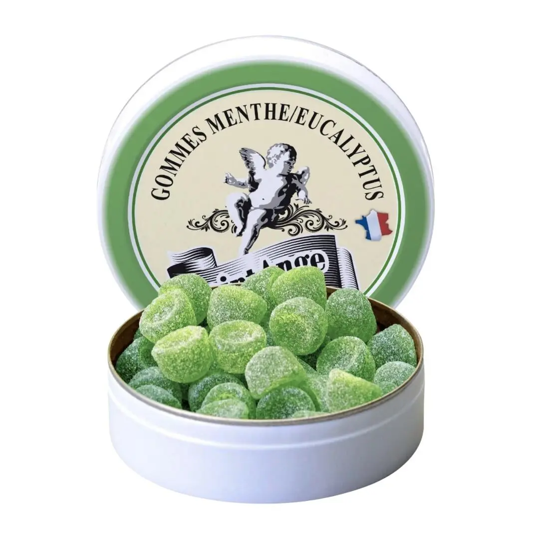 Saint Ange | Bonbons Artisanaux | Saveur Menthe Eucalyptus | Boîte de 50g