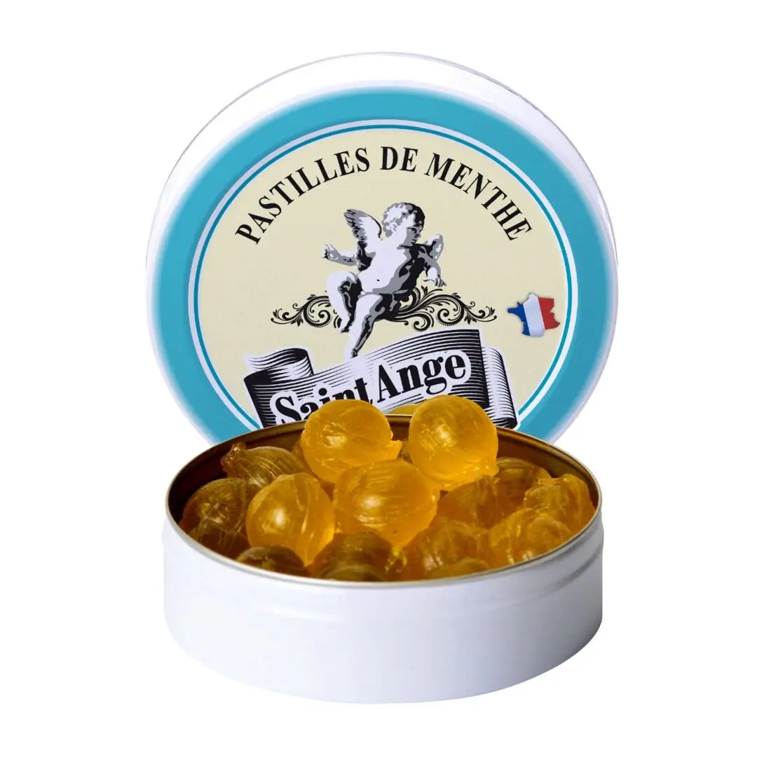 Saint Ange | Bonbons Artisanaux | Saveur Menthe | Boîte de 50g