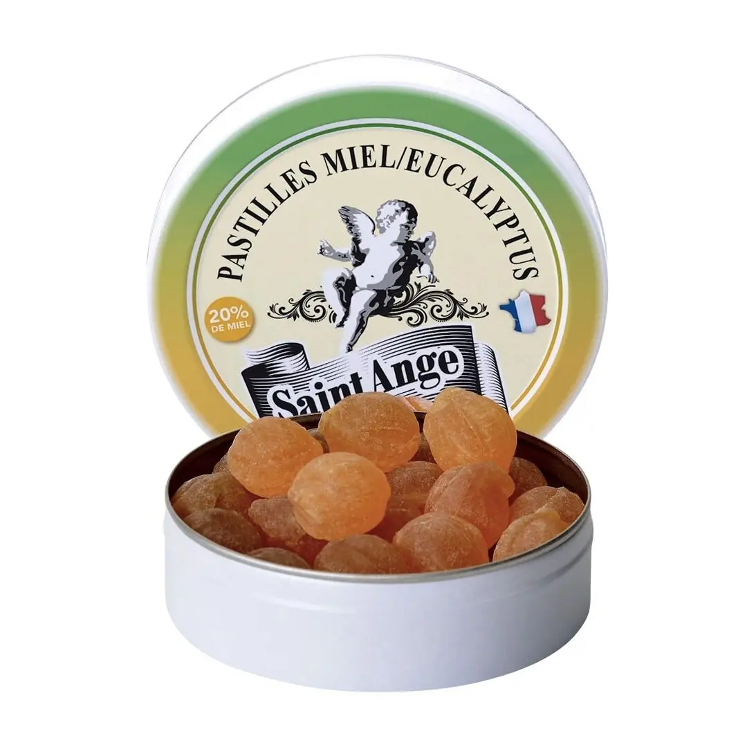 Saint Ange | Bonbons Artisanaux | Saveur Miel Eucalyptus | Boîte de 50g