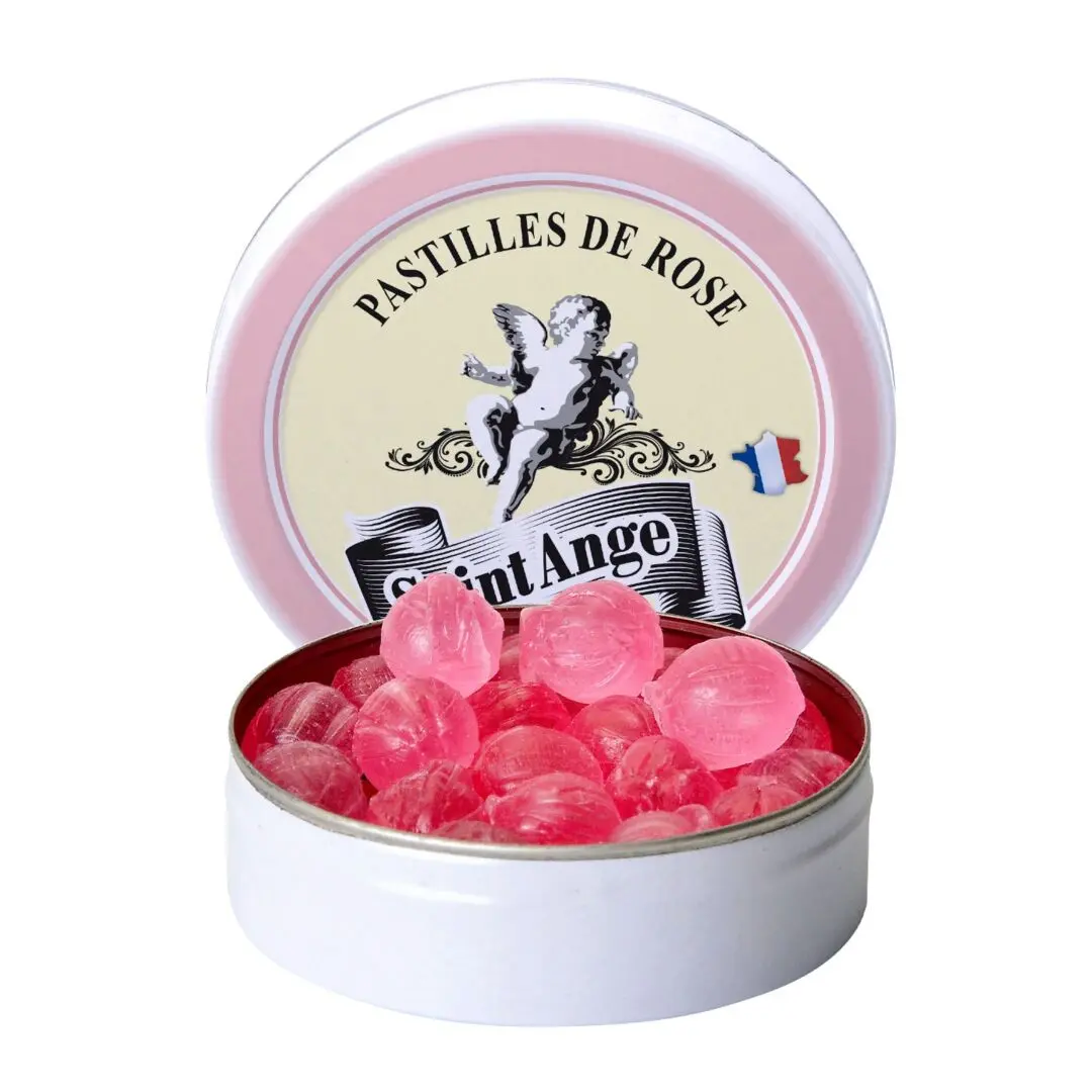 Saint Ange | Bonbons Artisanaux | Saveur Rose | Boîte de 50g