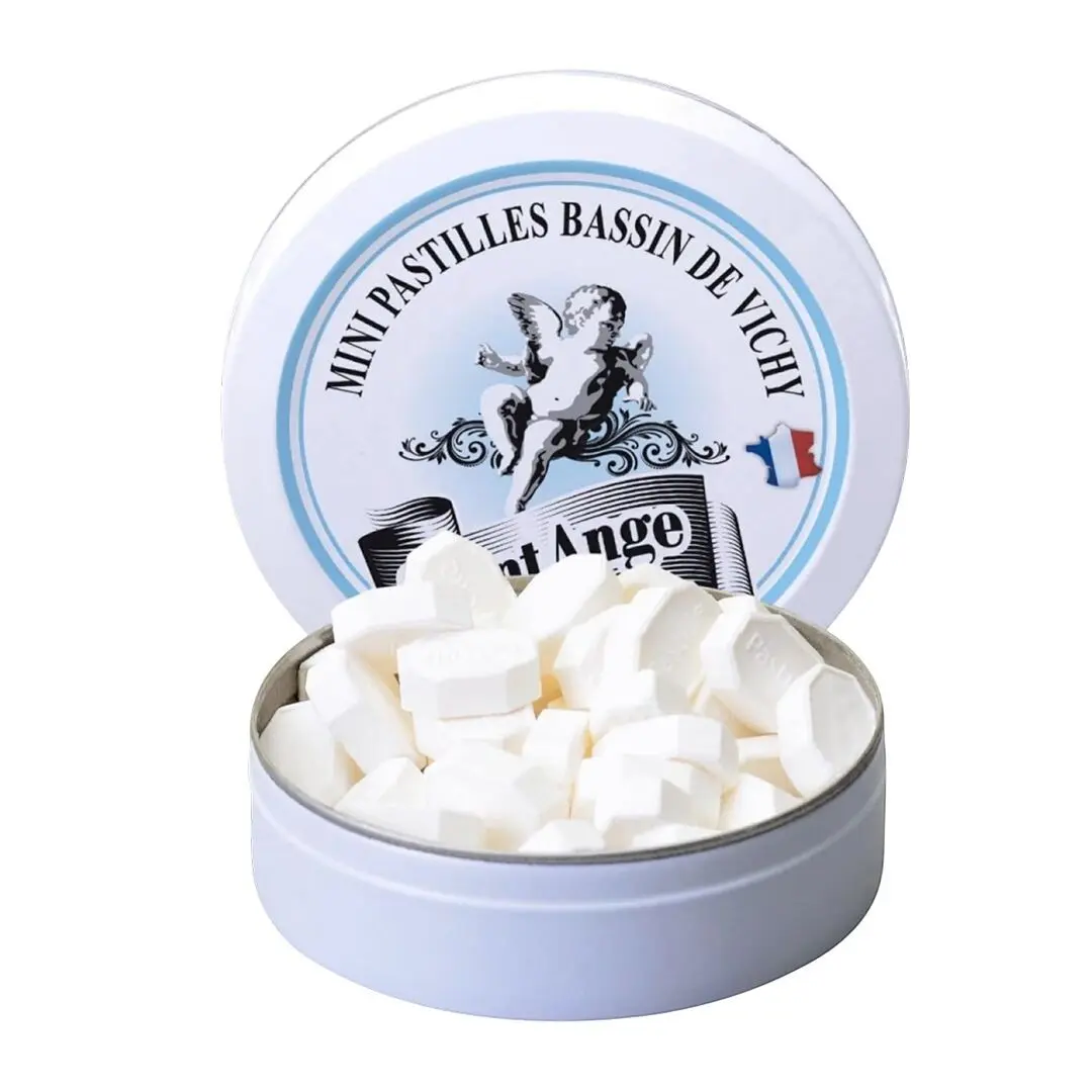 Saint Ange | Bonbons Artisanaux | Mini Pastilles Bassin de Vichy | Boîte de 50g