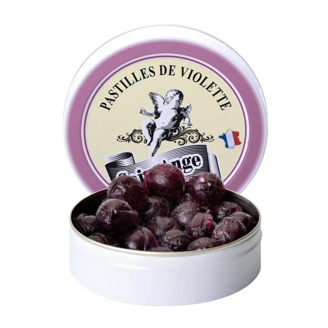 Saint Ange | Bonbons Artisanaux | Saveur Violette | Boîte de 50g
