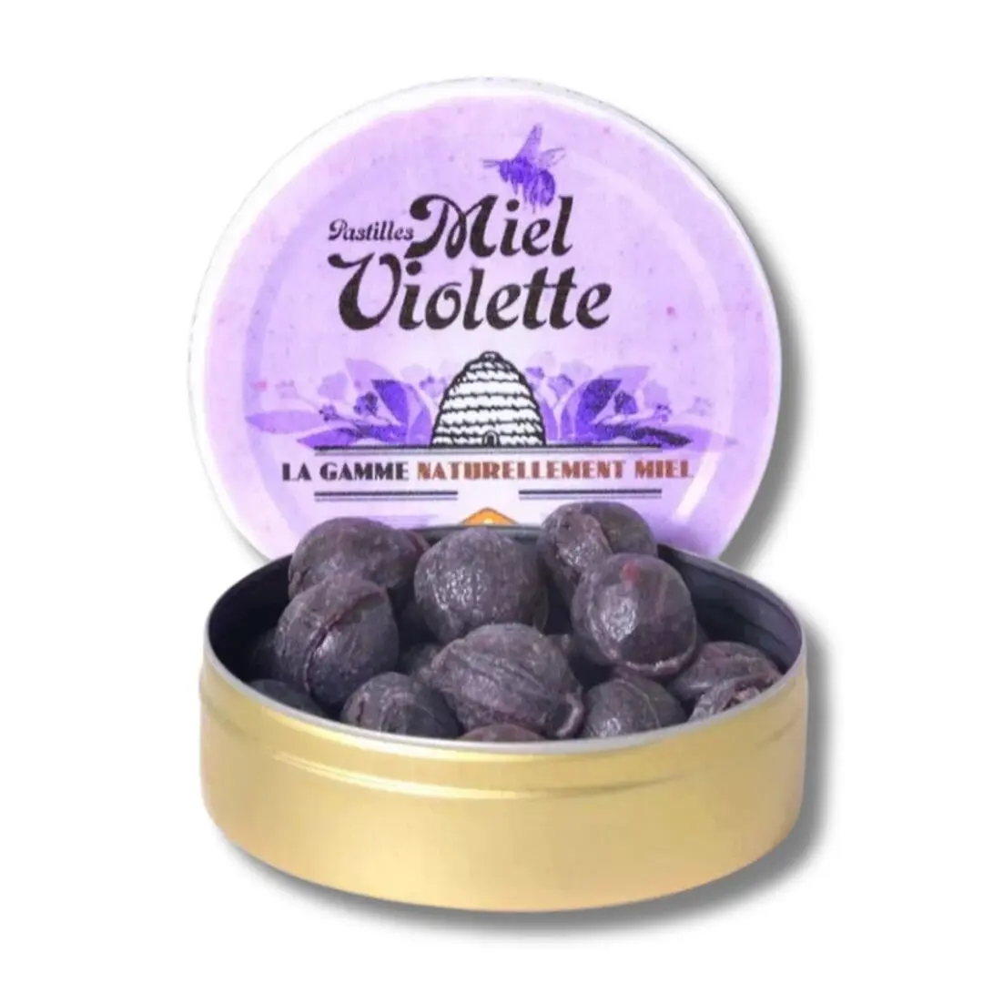 Apipharma | Bonbons Artisanaux | Saveur Miel Violette | Boîte de 50g