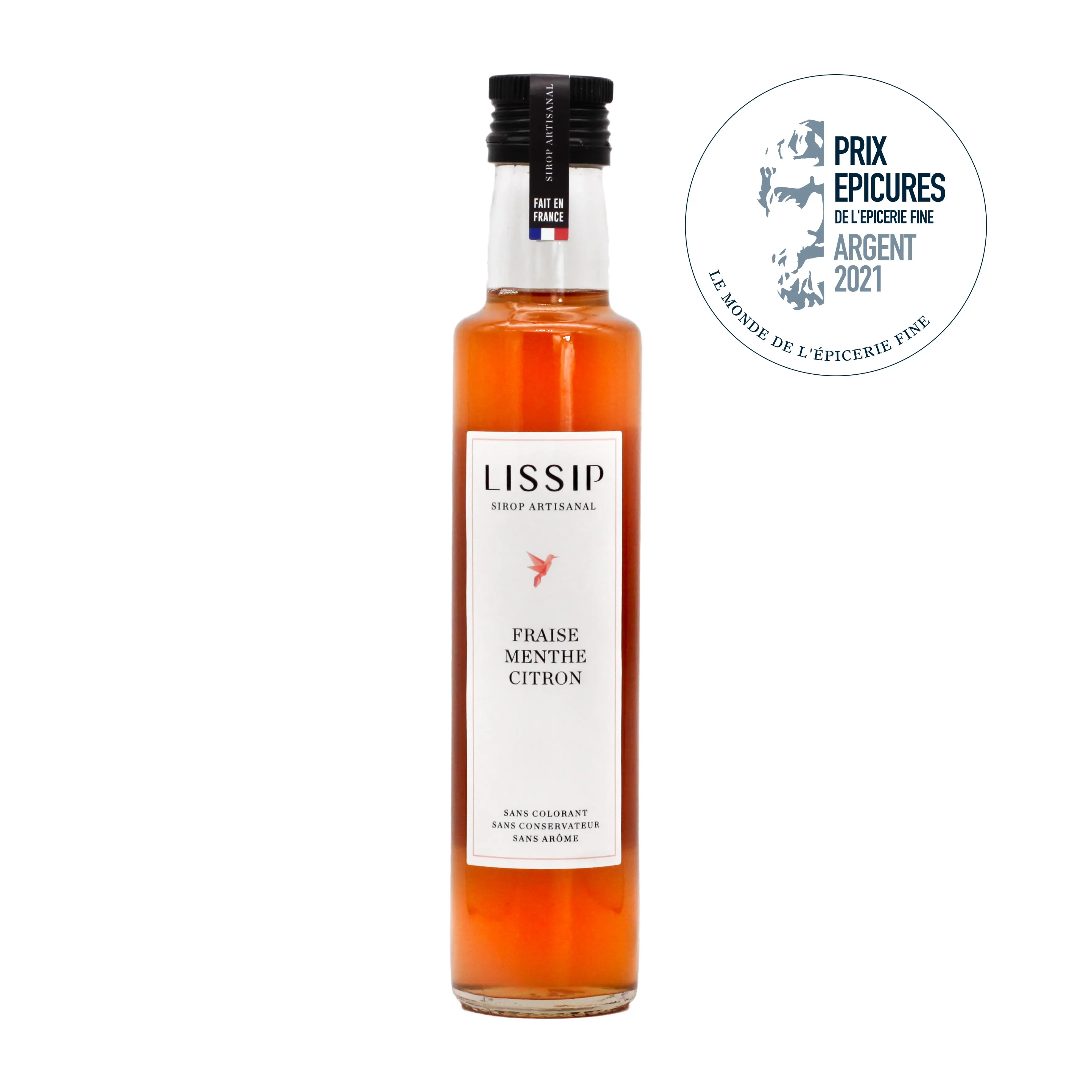 Artisanal Erdbeer-Minz-Zitronen-Sirup – 25 cl
