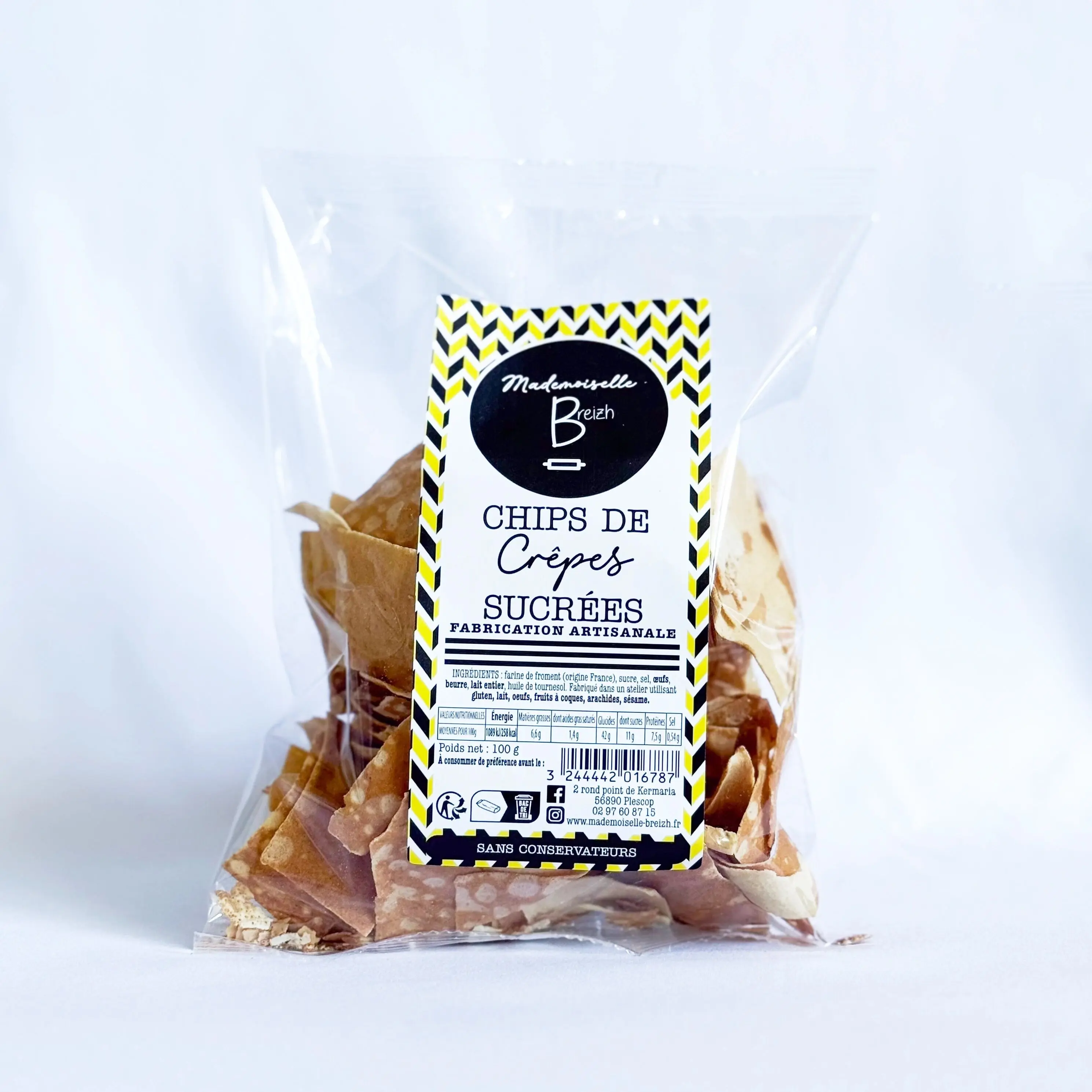 Wheat pancake chips