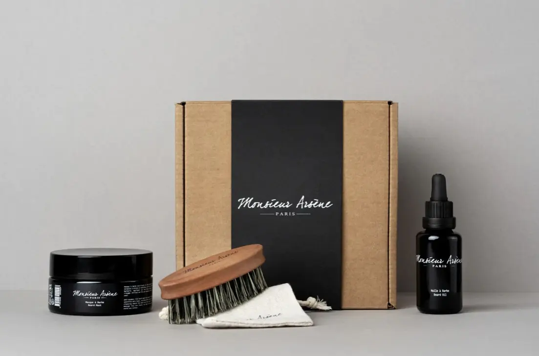 Coffret Huile + Masque + Brosse à Barbe
