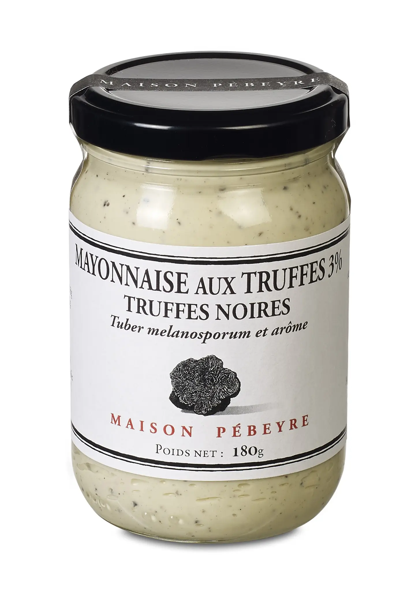 MAYONNAISE WITH BLACK TRUFFLES 3% (Tuber melanosporum) 180g