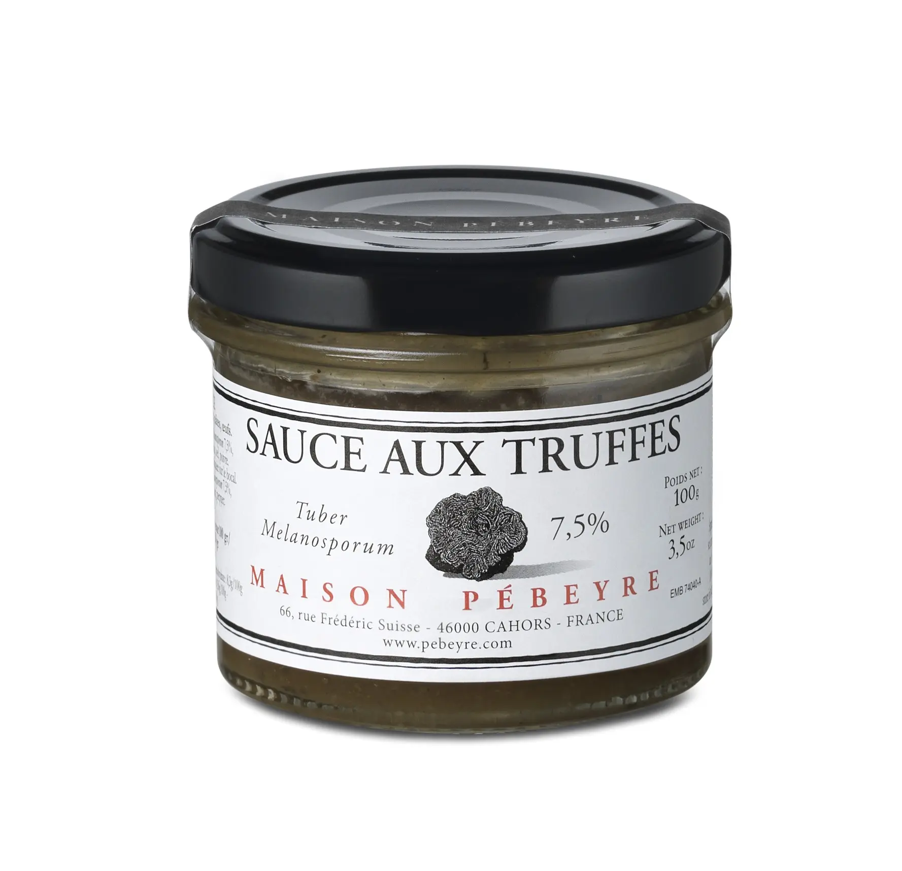 7.5% TRUFFLE SAUCE (Tuber melanosporum)