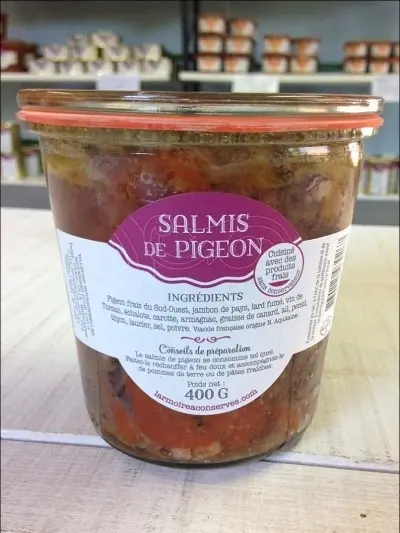 PIGEON SALMIS BOCAL WECK 400GR