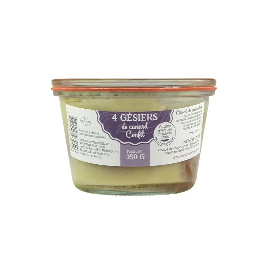 4 konfitierte Entenmagen 350g